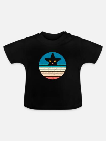 Seestern - Baby Bio-T-Shirt mit Rundhals - Schwarz