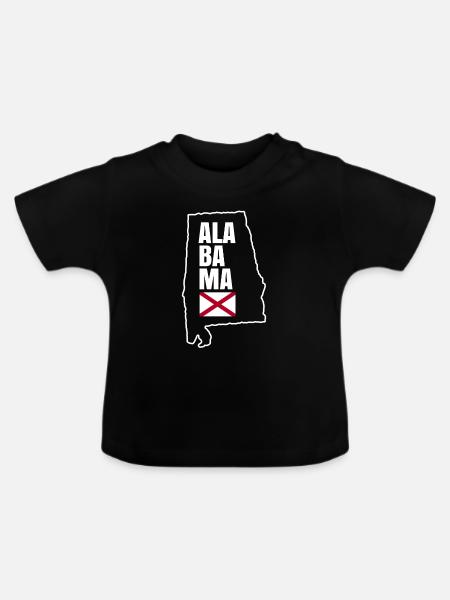 Geschenk Des Staates Alabama - Baby Bio-T-Shirt mit Rundhals - Schwarz