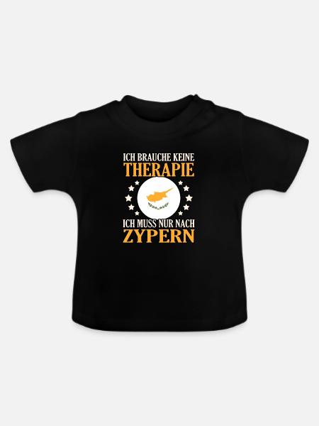 Zypern - Baby Bio-T-Shirt mit Rundhals - Schwarz