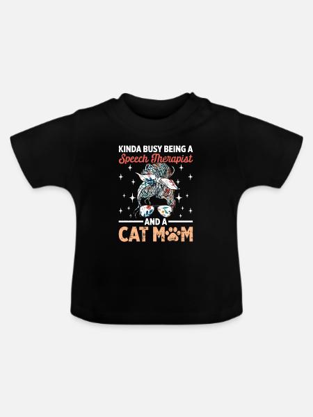 Sprachtherapeut Logopäde Geschenk - Baby Bio-T-Shirt mit Rundhals - Schwarz