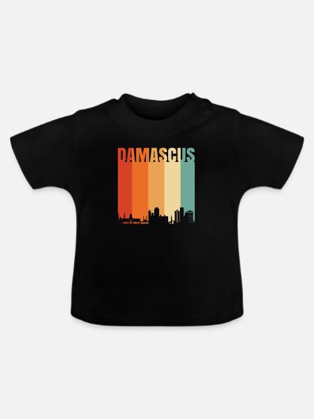 Damaskus - Baby Bio-T-Shirt mit Rundhals - Schwarz