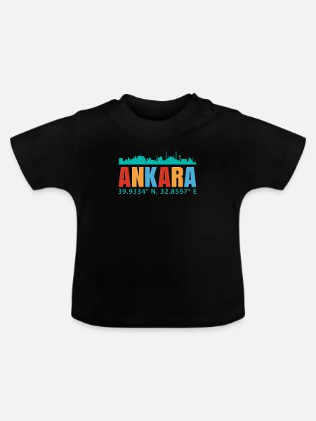 Ankara - Baby Bio-T-Shirt mit Rundhals - Schwarz