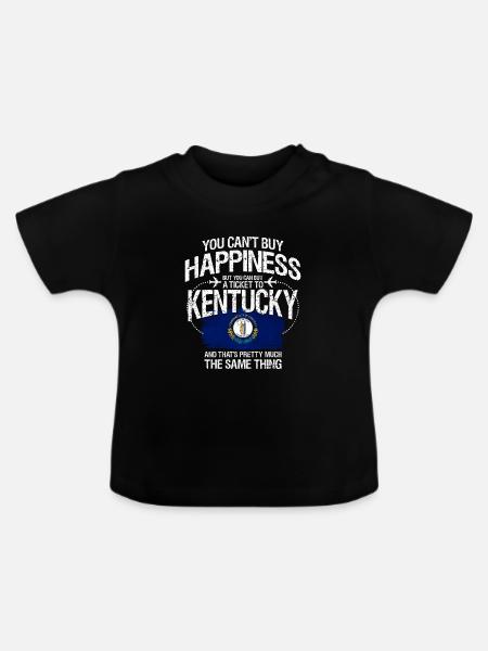 Kentucky - Baby Bio-T-Shirt mit Rundhals - Schwarz