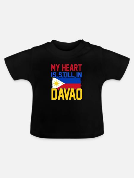 Philippinen - Baby Bio-T-Shirt mit Rundhals - Schwarz