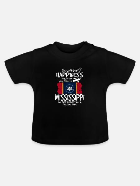 Mississippi - Baby Bio-T-Shirt mit Rundhals - Schwarz
