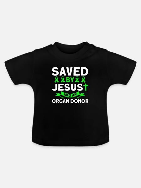 Transplantiert Organtransplantation Operation - Baby Bio-T-Shirt mit Rundhals - Schwarz