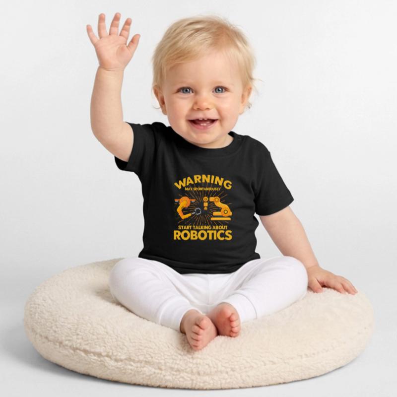 Technology Robotics Engineer Engineer Teacher Baby Organic T-Shirt with Round Neck