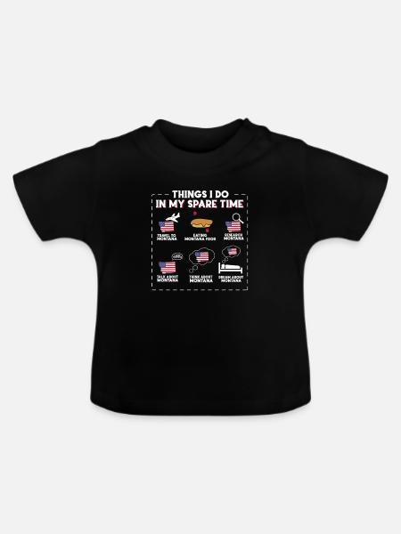 Montana - Baby Bio-T-Shirt mit Rundhals - Schwarz