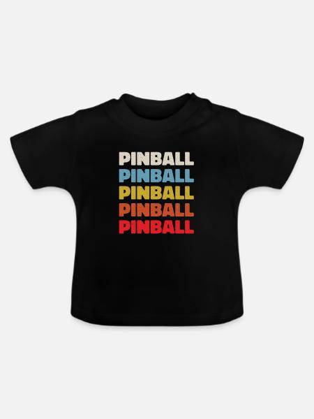 Pinball - Baby Bio-T-Shirt mit Rundhals - Schwarz