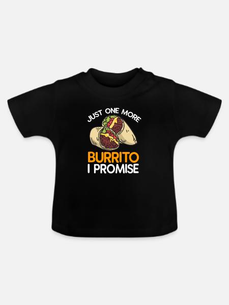 Burrito - Baby Bio-T-Shirt mit Rundhals - Schwarz