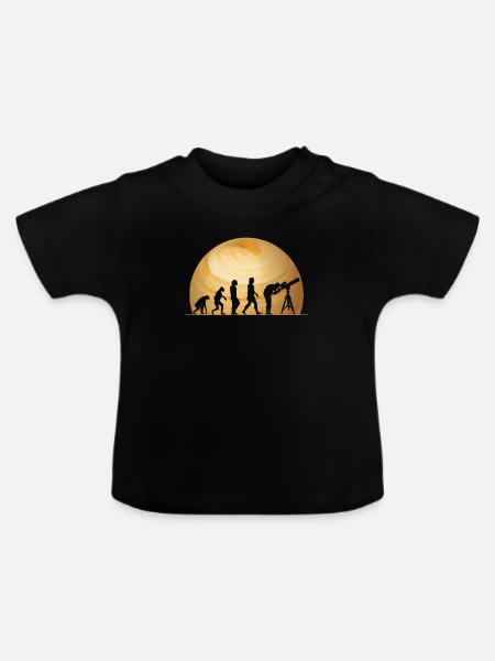 Venus - Baby Bio-T-Shirt mit Rundhals - Schwarz