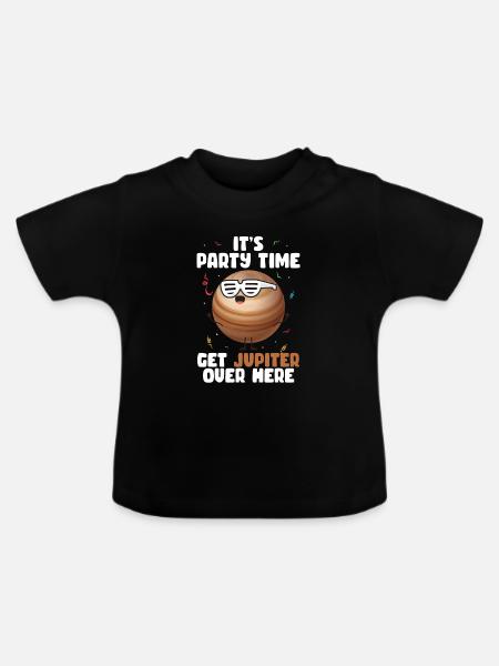 Jupiter - Baby Bio-T-Shirt mit Rundhals - Schwarz