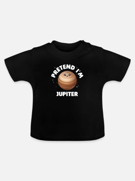 Jupiter - Baby Bio-T-Shirt mit Rundhals - Schwarz