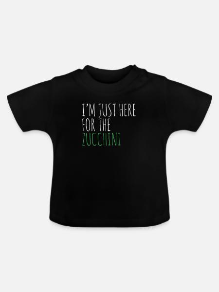 Zucchini - Baby Bio-T-Shirt mit Rundhals - Schwarz