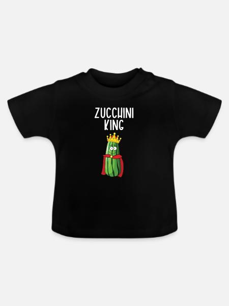 Zucchini - Baby Bio-T-Shirt mit Rundhals - Schwarz