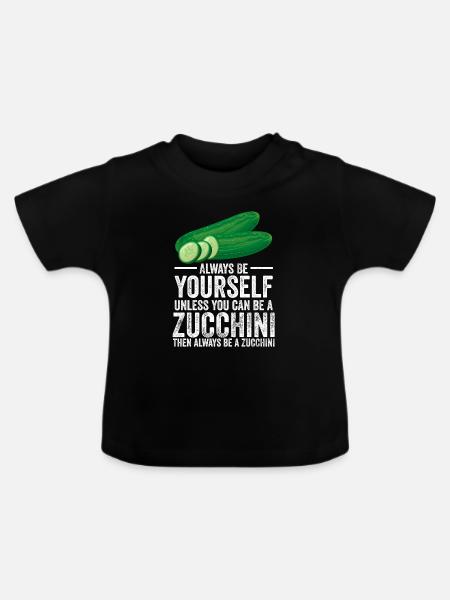 Zucchini - Baby Bio-T-Shirt mit Rundhals - Schwarz