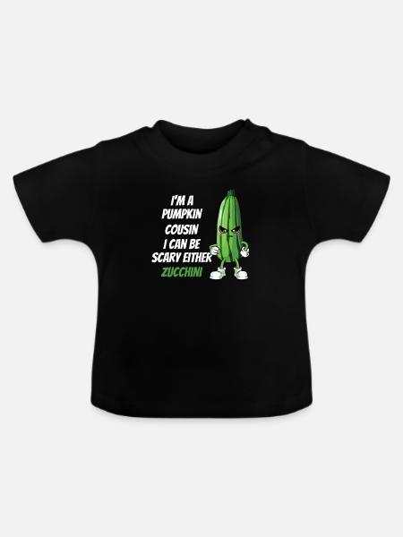 Zucchini - Baby Bio-T-Shirt mit Rundhals - Schwarz