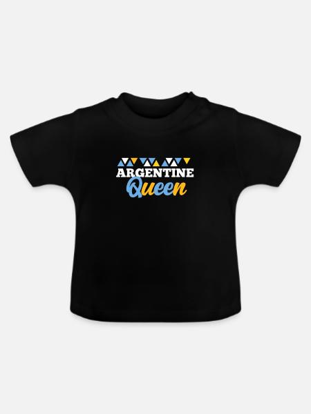 Argentinien - Baby Bio-T-Shirt mit Rundhals - Schwarz