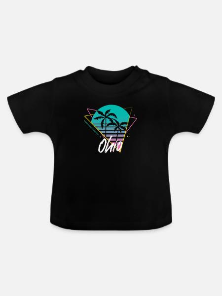 Ohio - Baby Bio-T-Shirt mit Rundhals - Schwarz