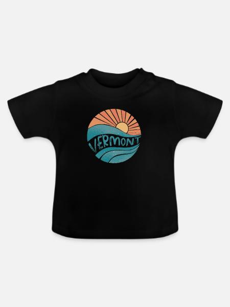vermont - Baby Bio-T-Shirt mit Rundhals - Schwarz