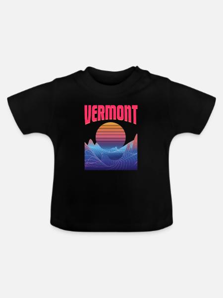 vermont - Baby Bio-T-Shirt mit Rundhals - Schwarz