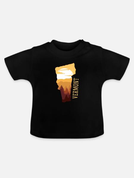 vermont - Baby Bio-T-Shirt mit Rundhals - Schwarz