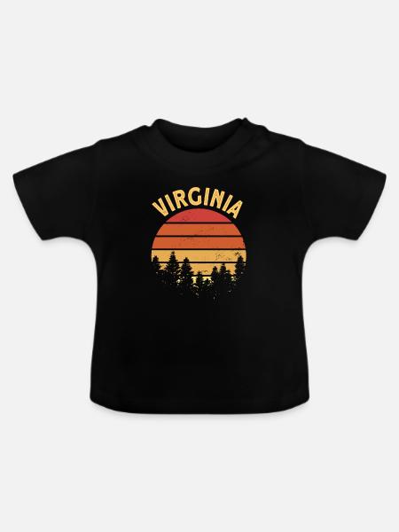 Virginia - Baby Bio-T-Shirt mit Rundhals - Schwarz