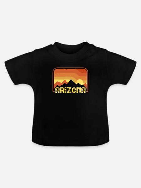 arizona - Baby Bio-T-Shirt mit Rundhals - Schwarz