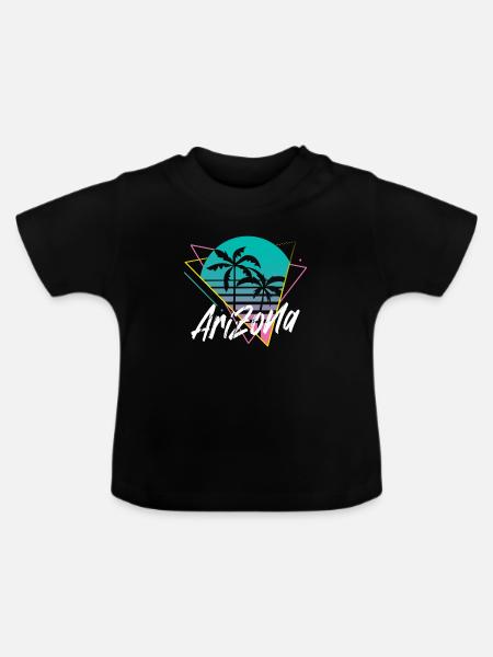 arizona - Baby Bio-T-Shirt mit Rundhals - Schwarz