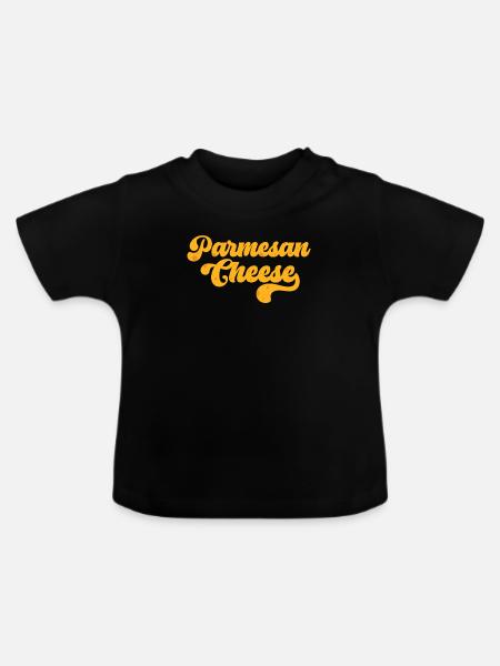 Parmesan - Baby Bio-T-Shirt mit Rundhals - Schwarz