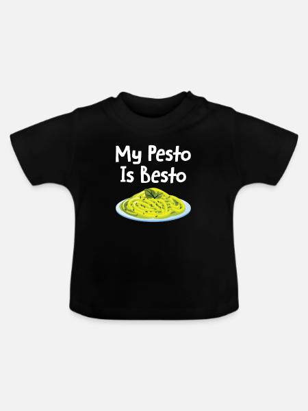 Pesto - Baby Bio-T-Shirt mit Rundhals - Schwarz