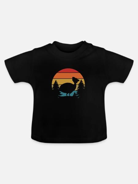 Perlhühner Perlhuhn Guinea Fowl - Baby Bio-T-Shirt mit Rundhals - Schwarz
