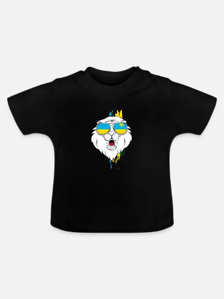 Rwanda - Baby Bio-T-Shirt mit Rundhals - Schwarz