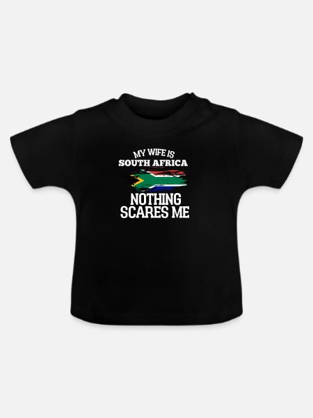 Südafrika - Baby Bio-T-Shirt mit Rundhals - Schwarz