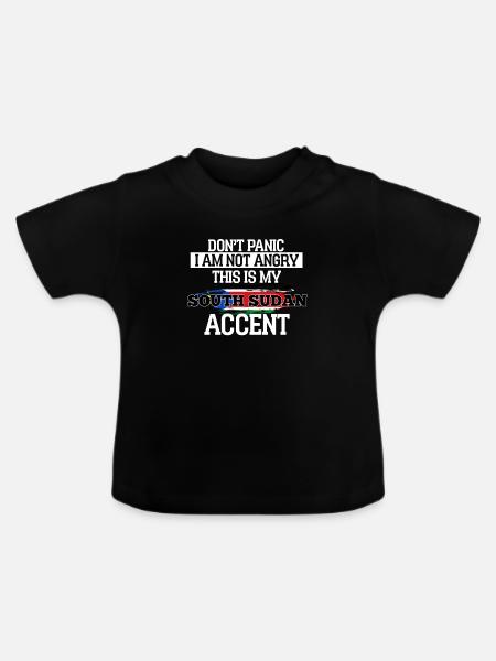 Südsudan - Baby Bio-T-Shirt mit Rundhals - Schwarz