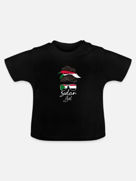 Sudan - Baby Bio-T-Shirt mit Rundhals - Schwarz