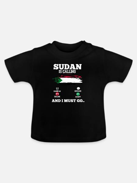 Sudan - Baby Bio-T-Shirt mit Rundhals - Schwarz