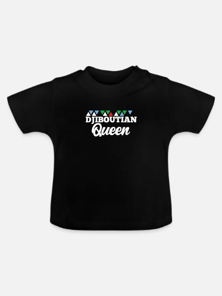 Angola - Baby Bio-T-Shirt mit Rundhals - Schwarz