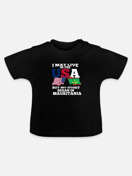 Mauretanien - Baby Bio-T-Shirt mit Rundhals - Schwarz
