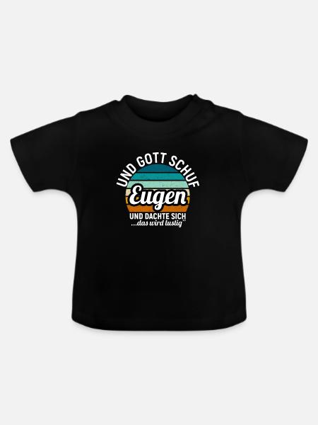 Fabian - Baby Bio-T-Shirt mit Rundhals - Schwarz