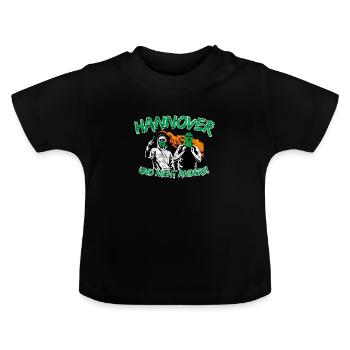 Hannover und nicht anders UPDATE - Baby Bio-T-Shirt mit Rundhals - Schwarz - Vorne