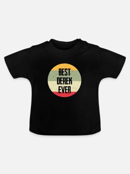 Best Derek Ever - Baby Bio-T-Shirt mit Rundhals - Schwarz