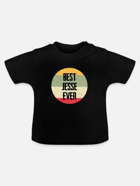 Best Jesse Ever - Baby Bio-T-Shirt mit Rundhals - Schwarz