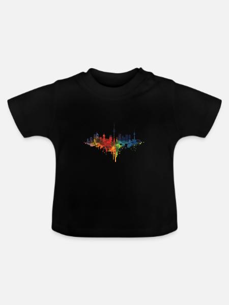 Sehnde - Baby Bio-T-Shirt mit Rundhals - Schwarz