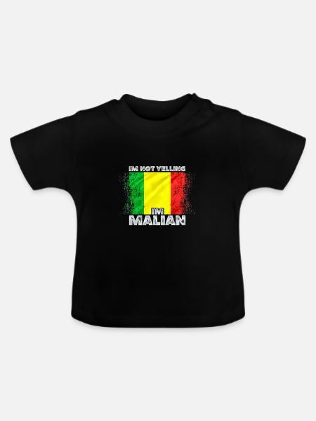 Mali - Baby Bio-T-Shirt mit Rundhals - Schwarz