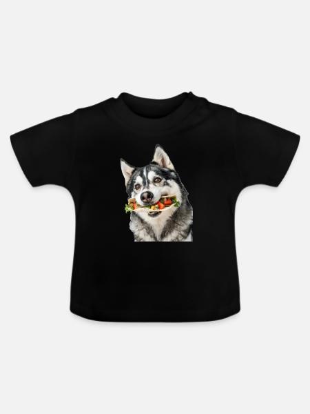 Alaskan Malamute - Baby Bio-T-Shirt mit Rundhals - Schwarz