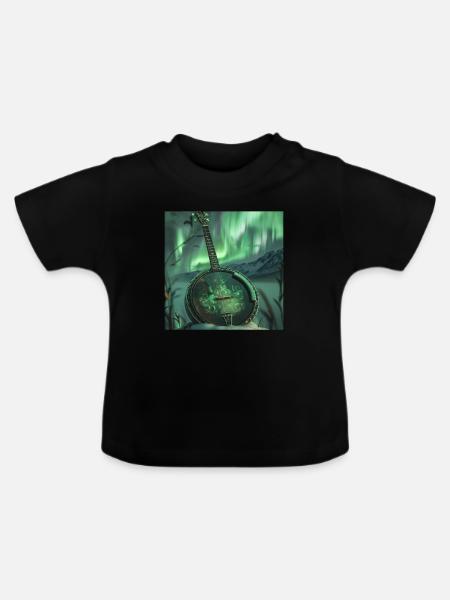 Banjo - Baby Bio-T-Shirt mit Rundhals - Schwarz