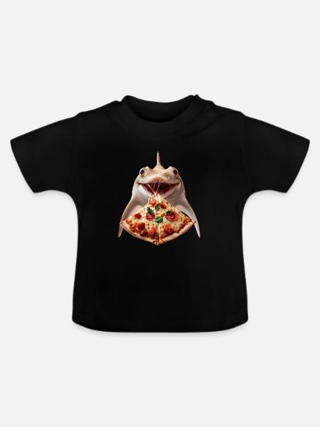 Stachelrochen - Baby Bio-T-Shirt mit Rundhals - Schwarz