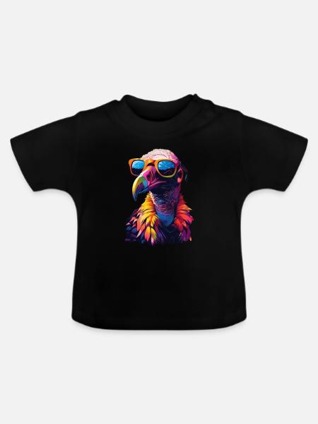 Geier - Baby Bio-T-Shirt mit Rundhals - Schwarz