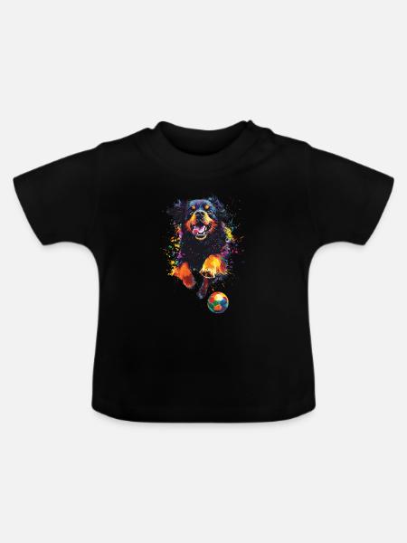 Neufundland - Baby Bio-T-Shirt mit Rundhals - Schwarz